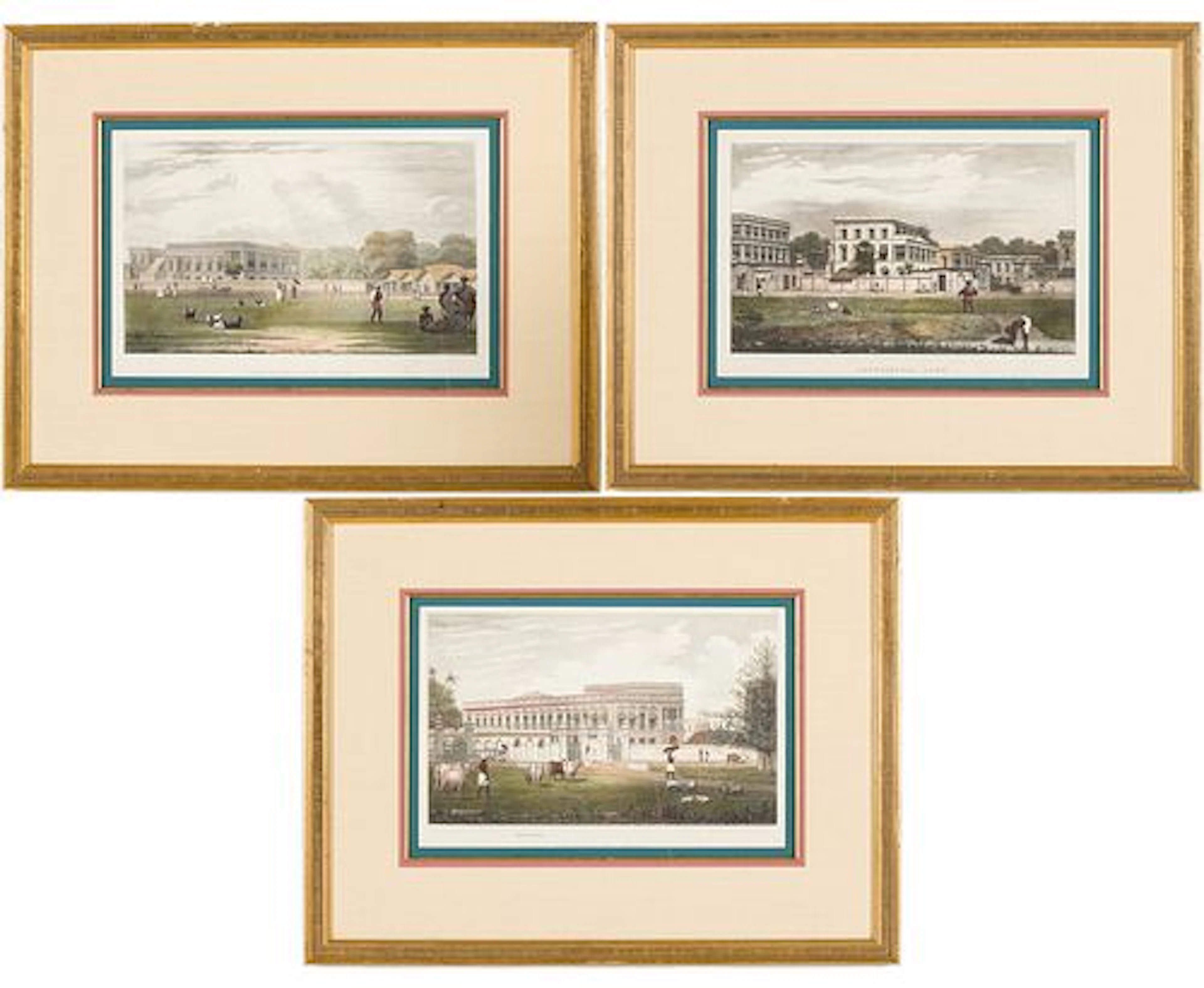 William Wood (1774-1857), 3 Engravings of Calcutta