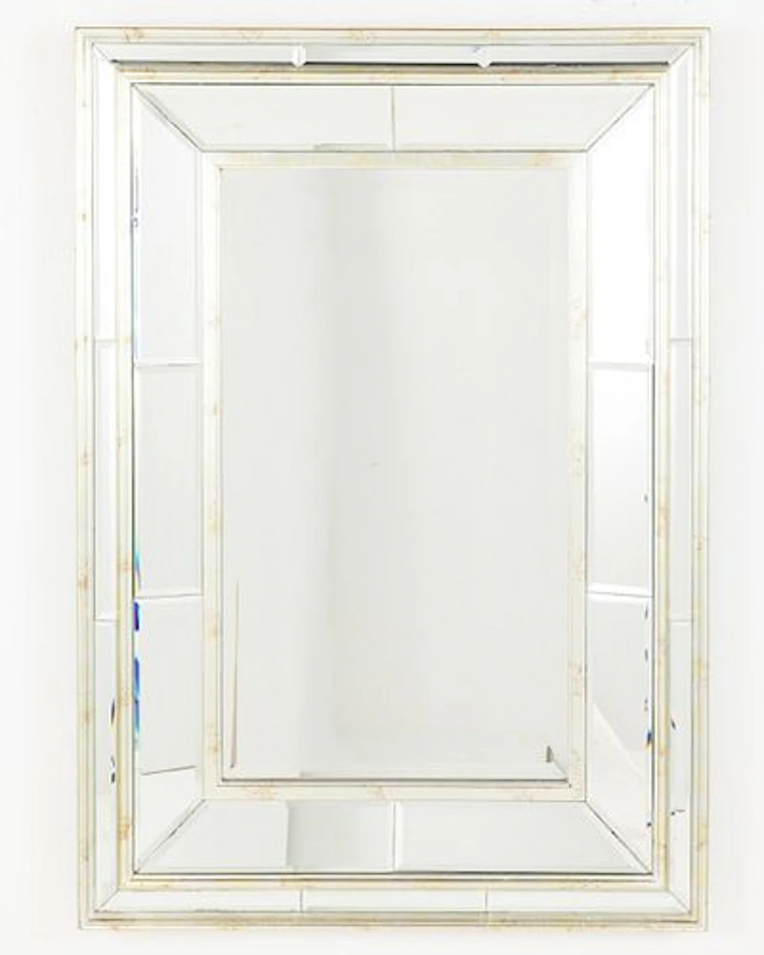 Silvered Wood Mirror Framed Mirror