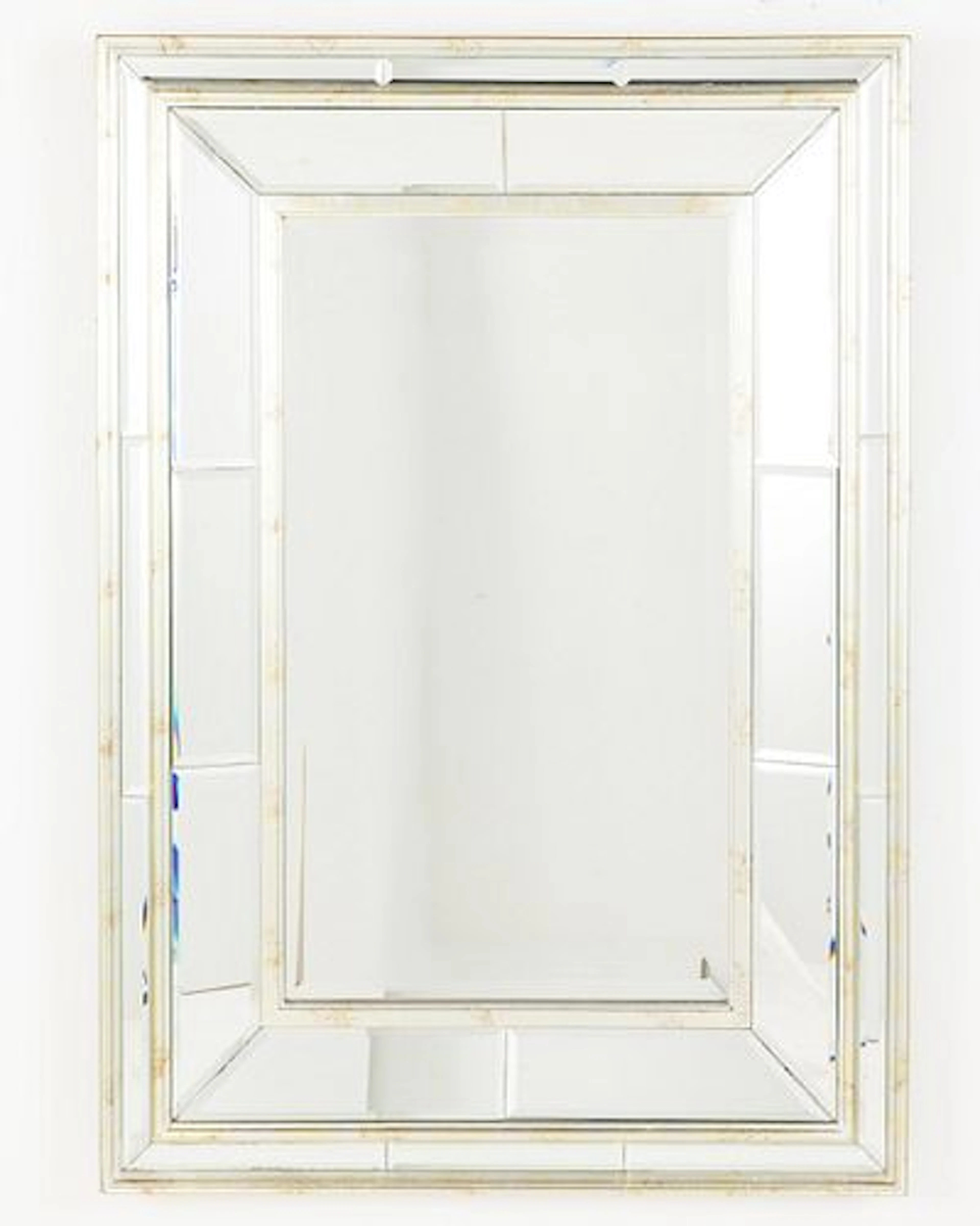 Silvered Wood Mirror Framed Mirror
