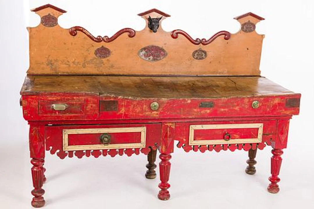 French Butcher's Block Table