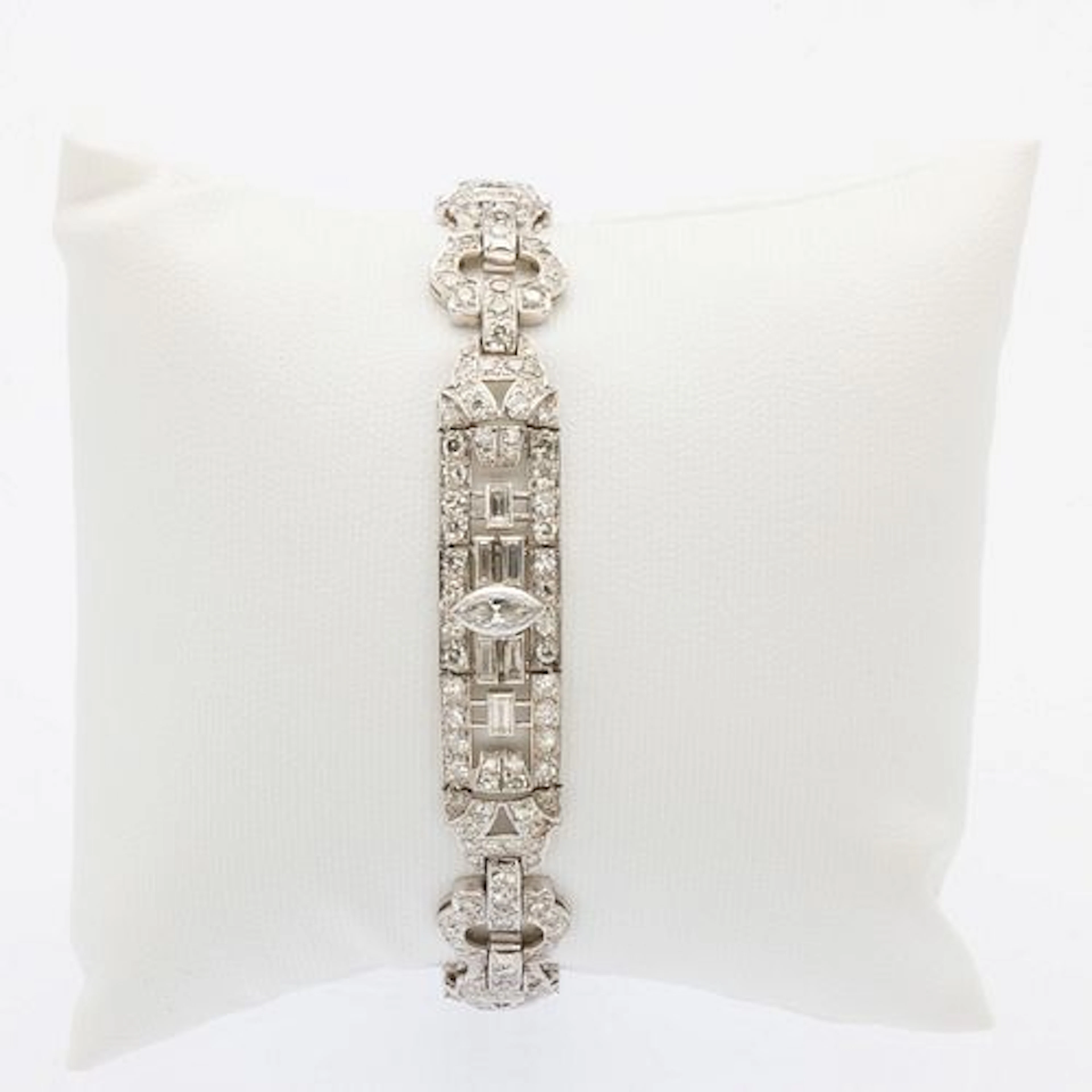 Art Deco Platinum and Diamond Bracelet