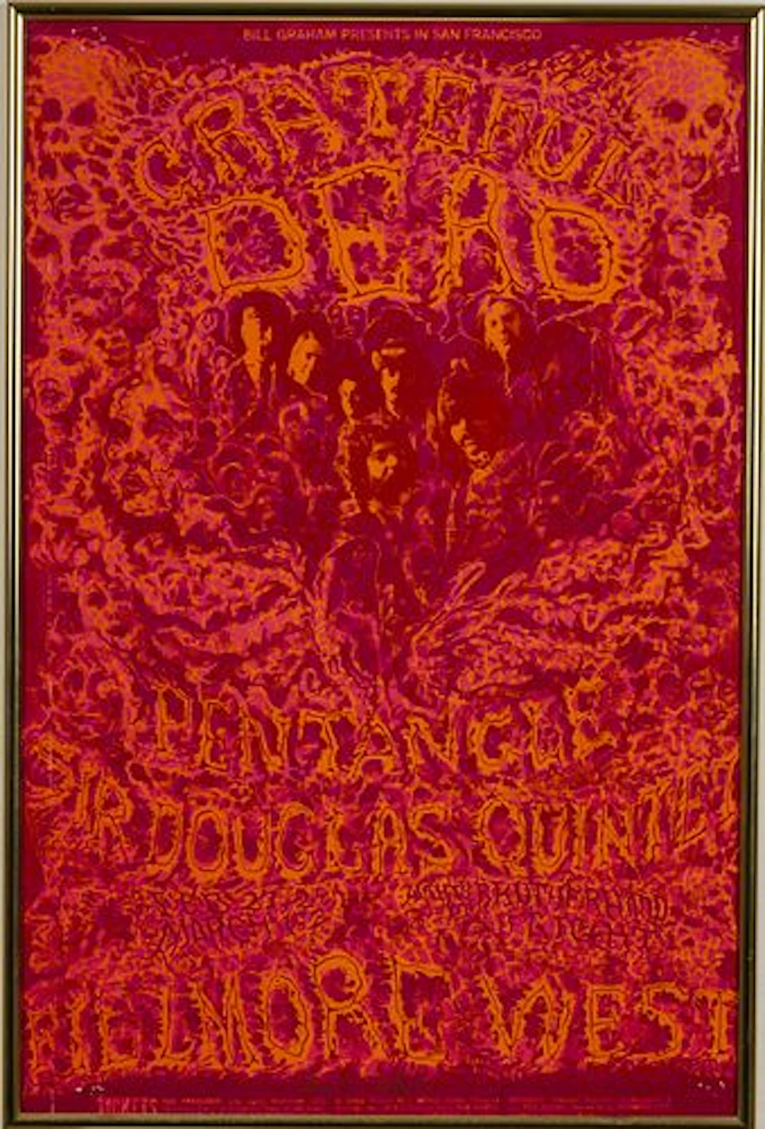 Grateful Dead 1969 Fillmore West Poster