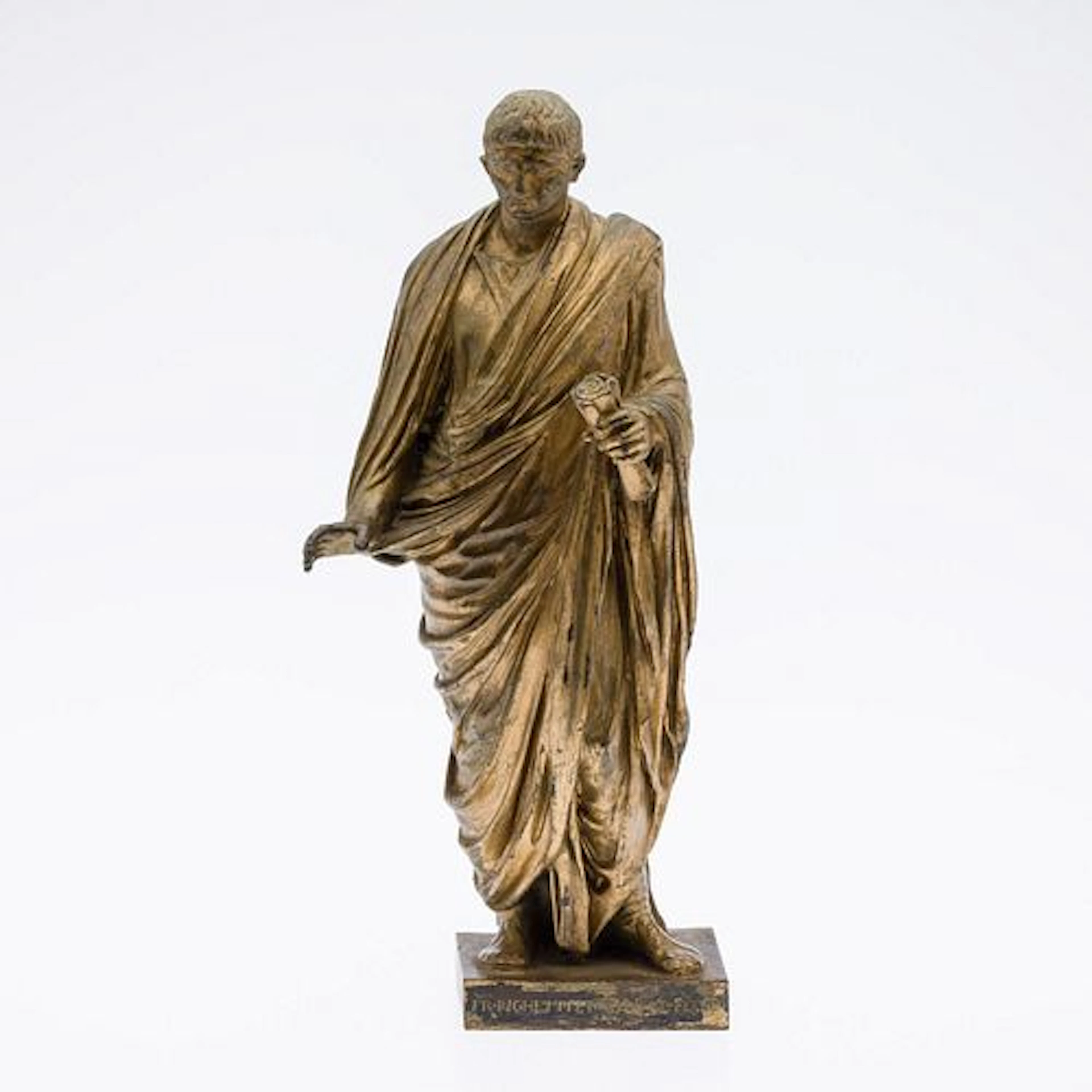 Grand Tour Gilt Bronze Senator, 19th C