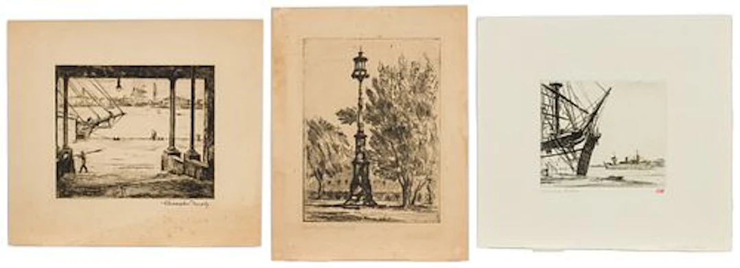 Christopher Murphy Jr., 3 Savannah Etchings