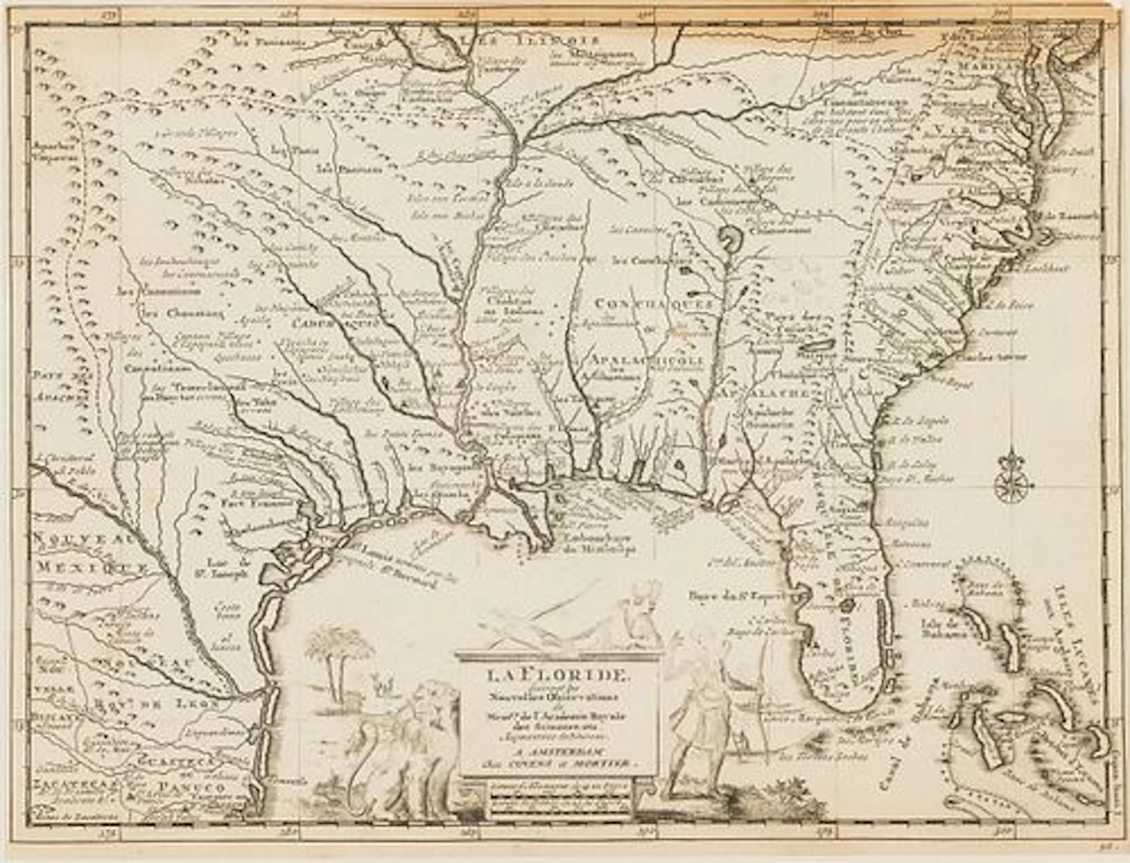 Pieter van der Aa (Dutch 1659-1733) La Floride, 1729