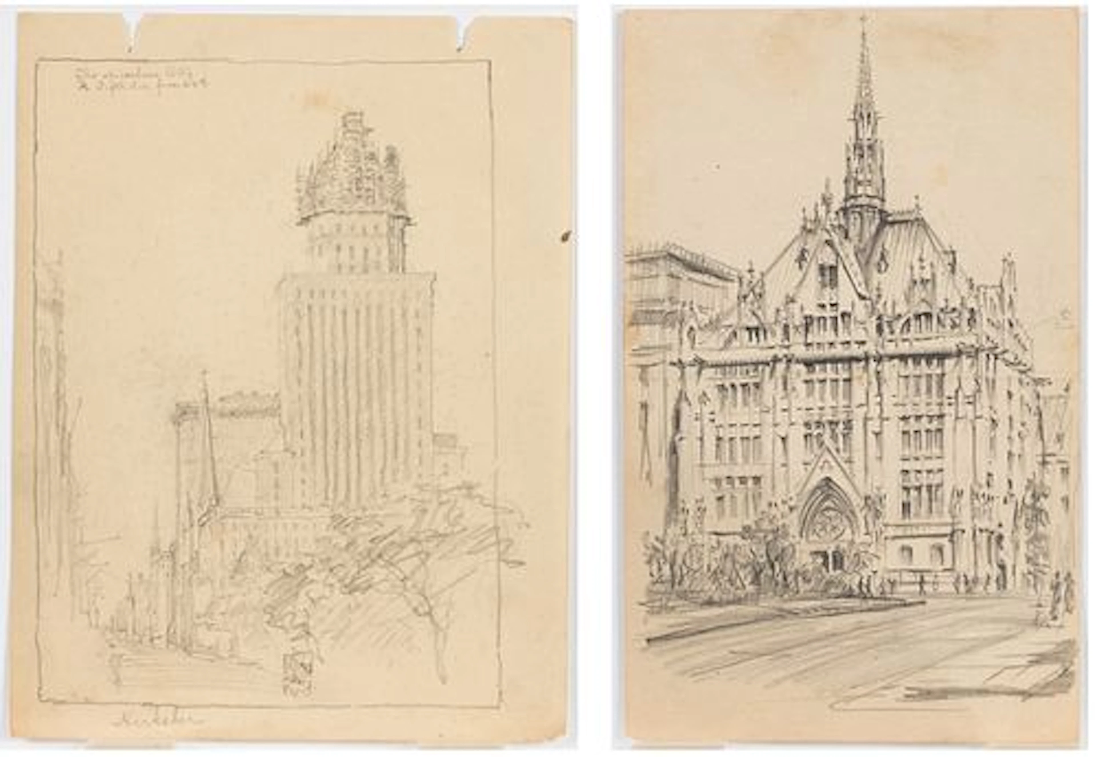 2 Christopher Murphy Jr. (Sav, 1902-1973) Sketches