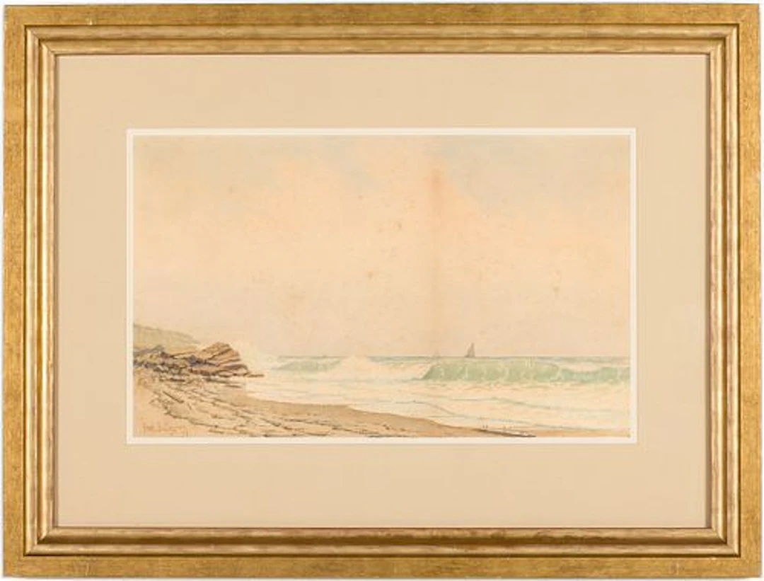 Frederic Schiller Cozzens (1846-1928) Shoreline, W/C