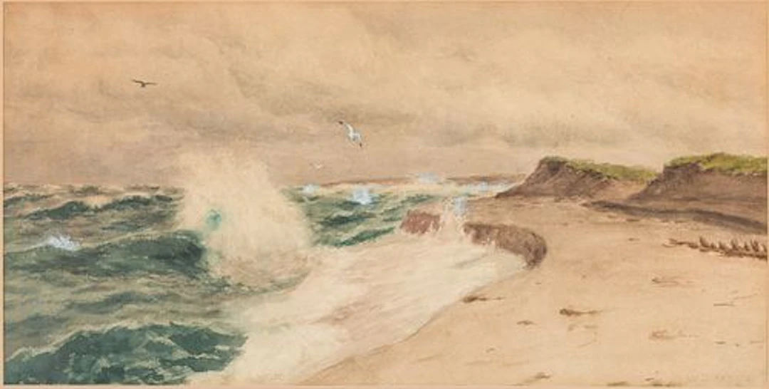 William Parish (RI/MA/CA, 1862-1949), Seascape, W/C