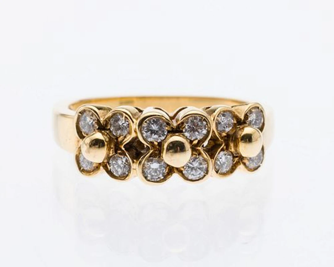 14K Gold and Diamond, Size 6.5