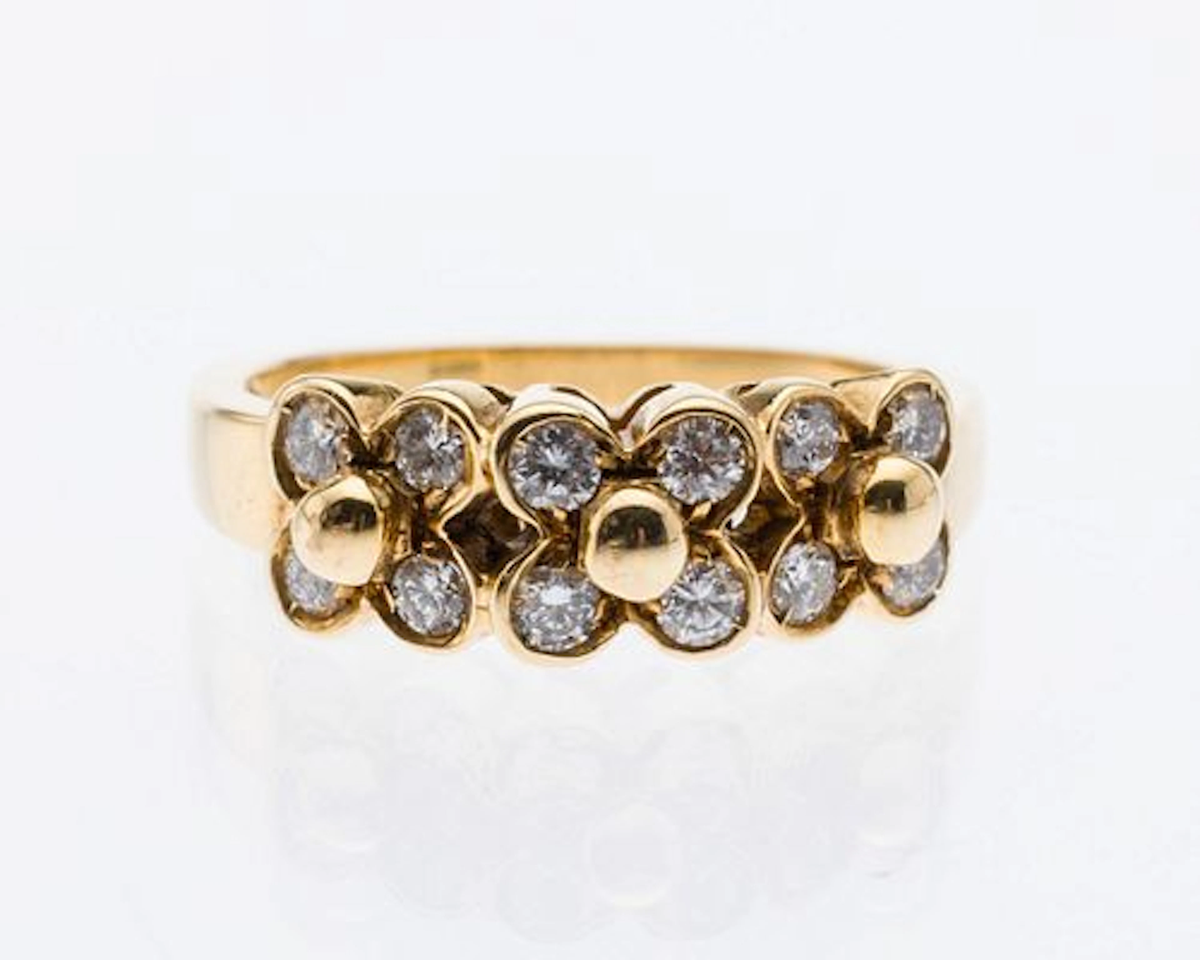 14K Gold and Diamond, Size 6.5
