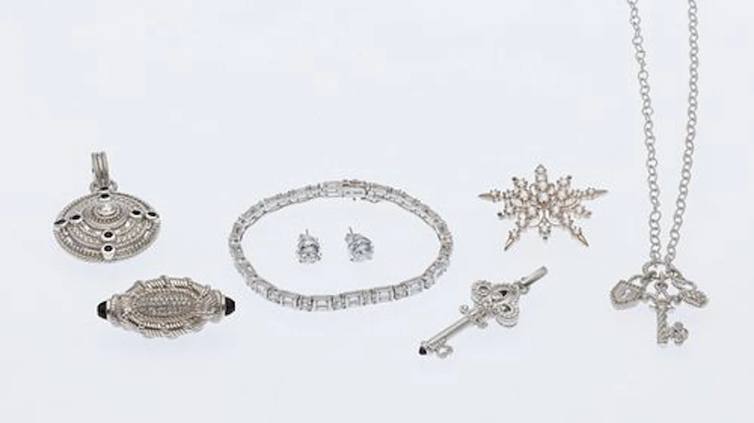 Group of Sterling Silver and CZ Jewelry, 7 pcs.