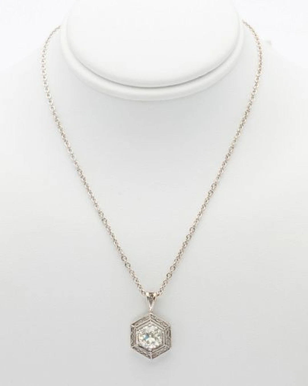 Approx. 1 ct 14K Diamond Pendant