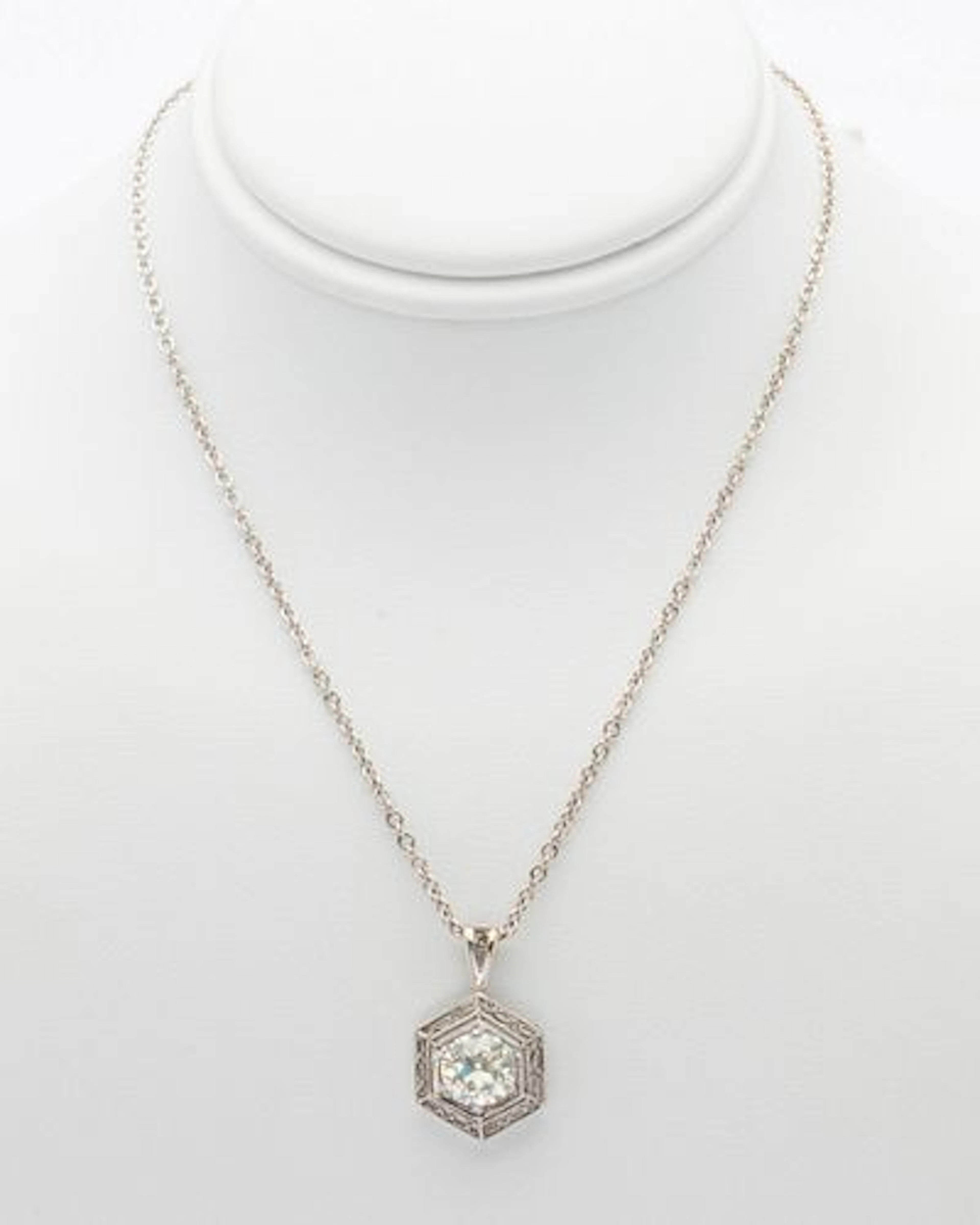 Approx. 1 ct 14K Diamond Pendant