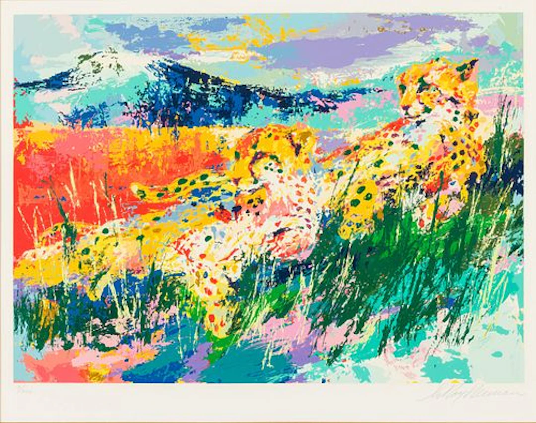 LeRoy Neiman (1921-2012), Cheetahs, Lithograph