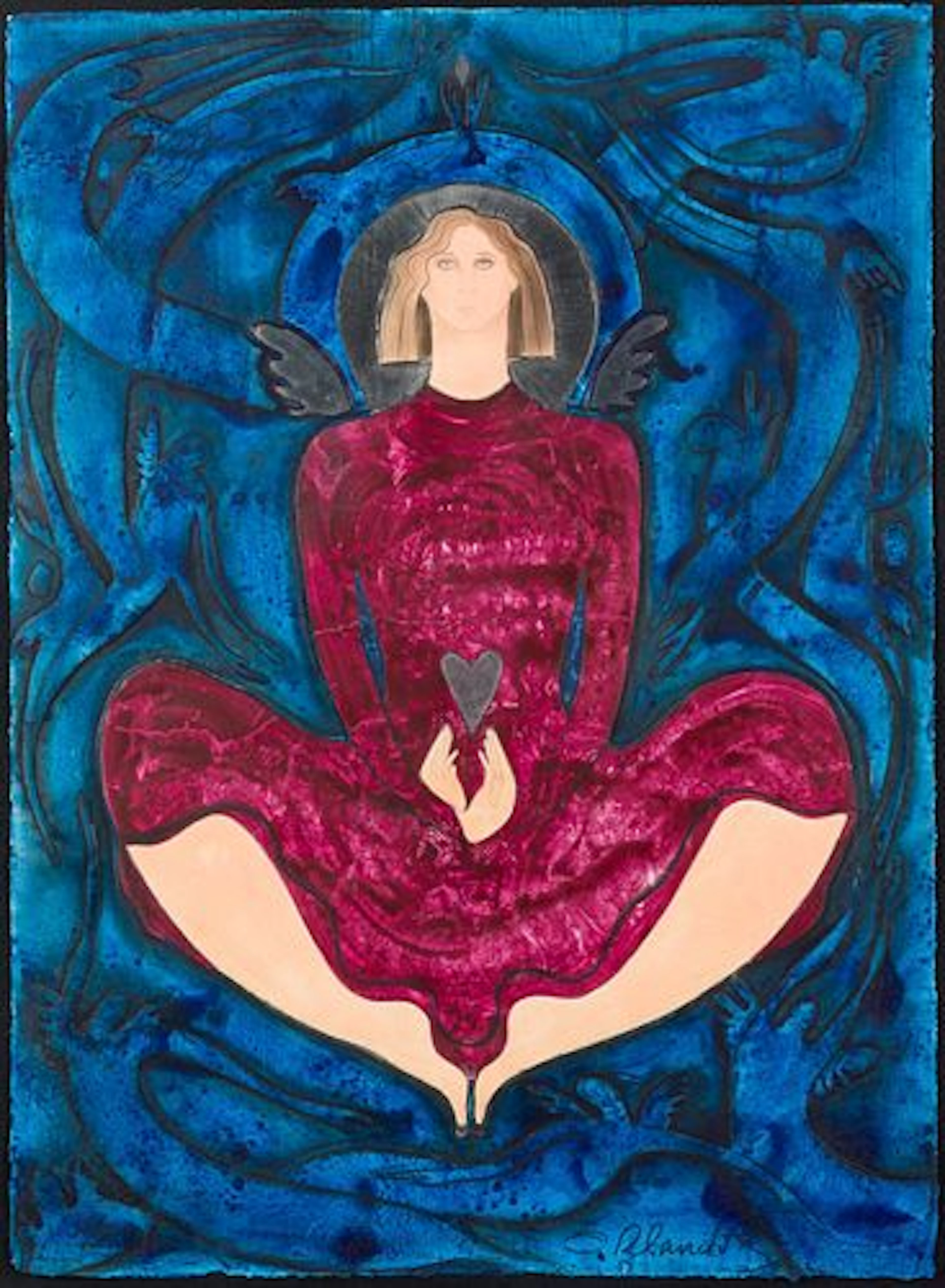 Orlando Botero (b. 1946), Angel Extasis, Lithograph