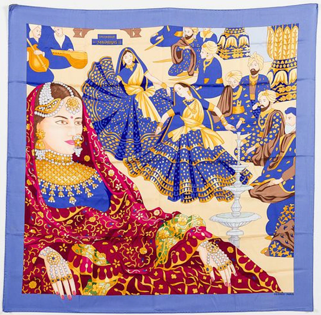 Hermes Splendeur des Maharajas Silk Scarf