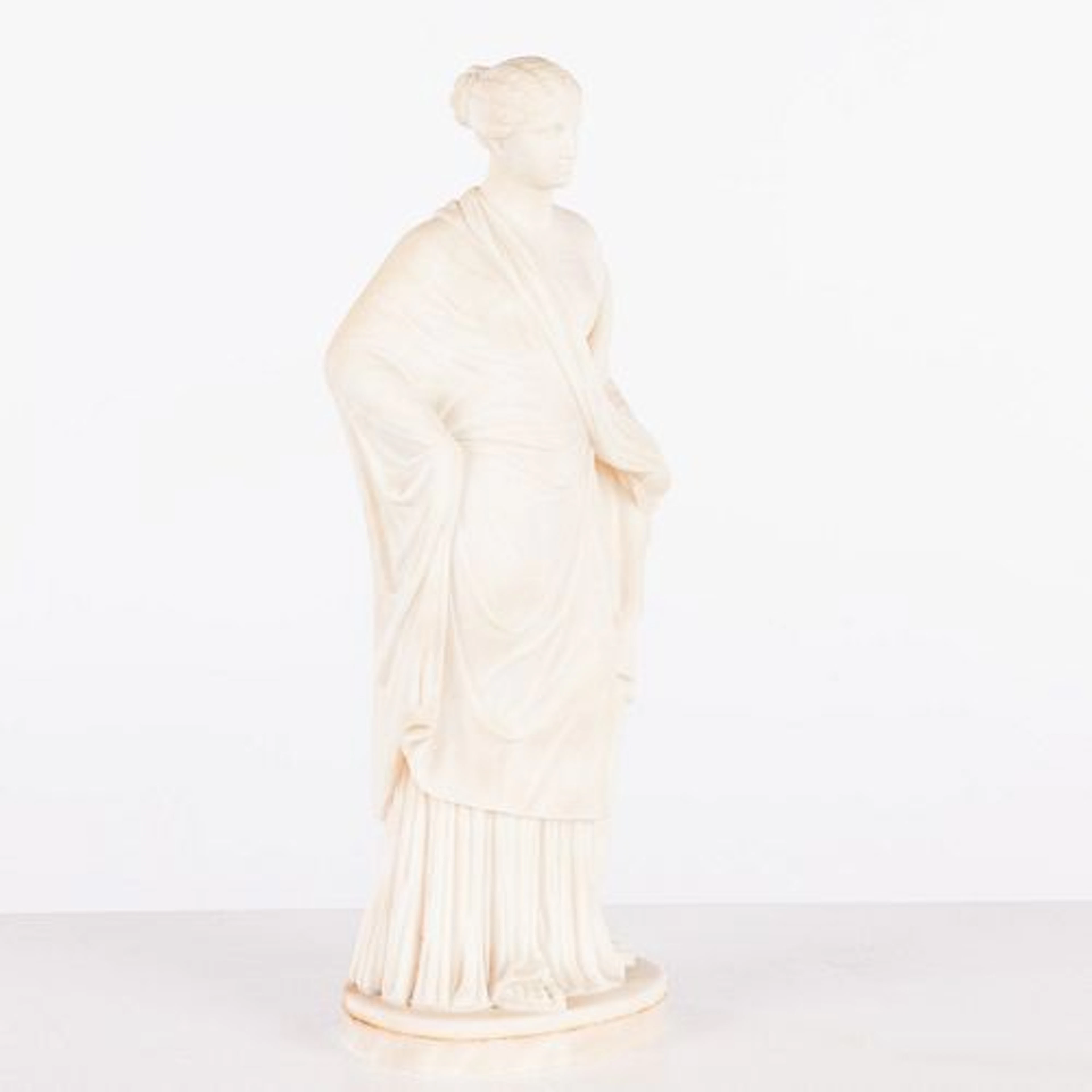 Unsigned, Classical Marble Statue of a Woman, 19th C