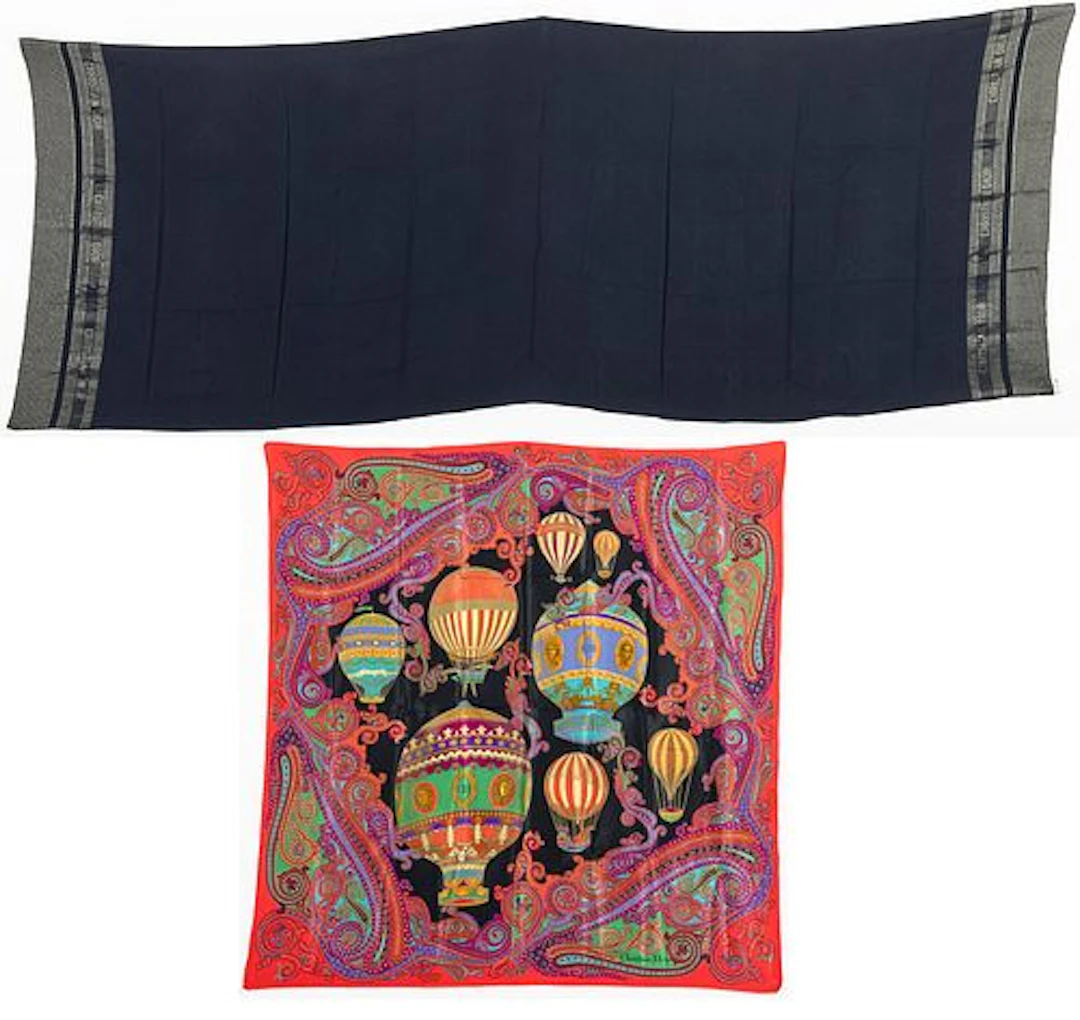 2 Christian Dior Silk Scarves