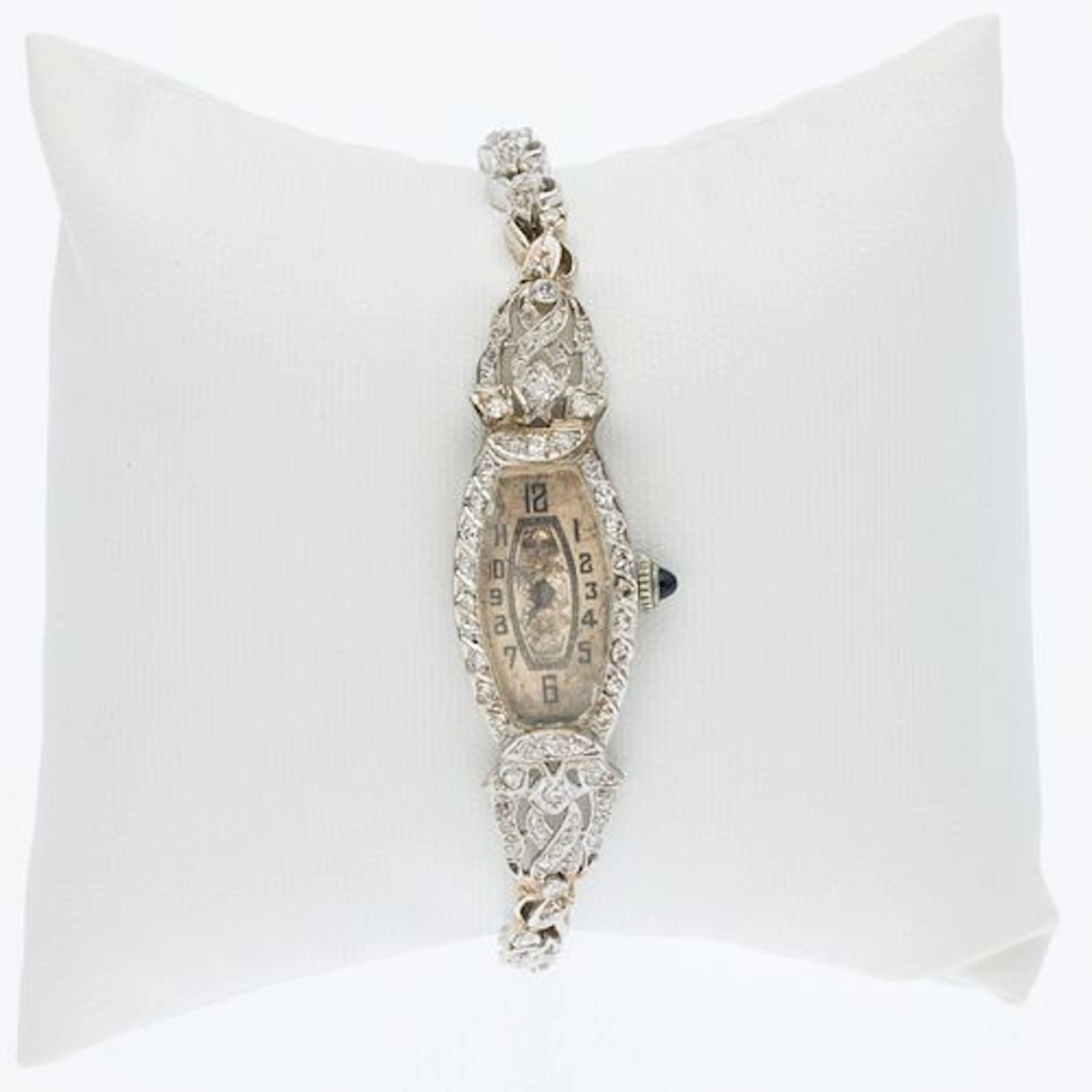 Vintage 14K Gold and Diamond Bulova Ladies Watch