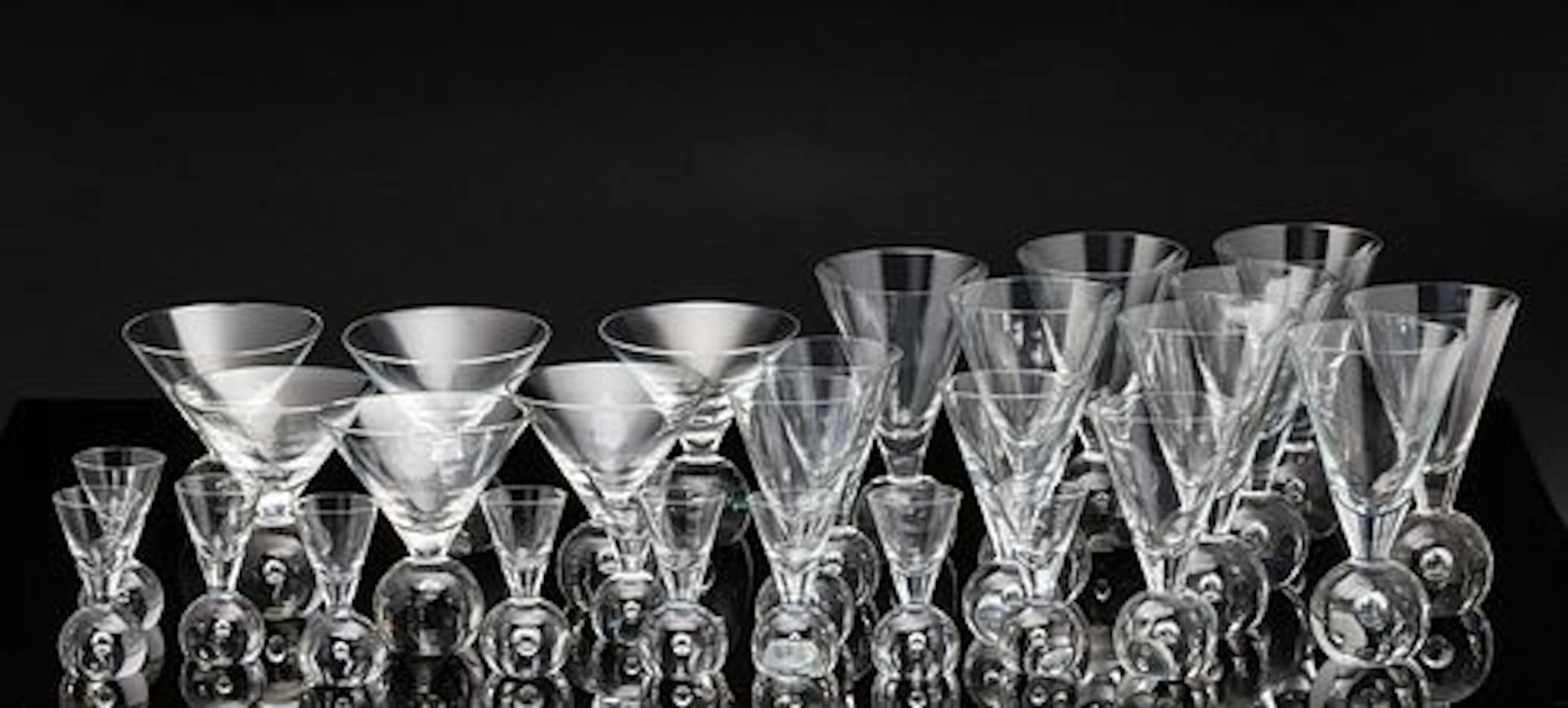 Group of Mid Century Glassware