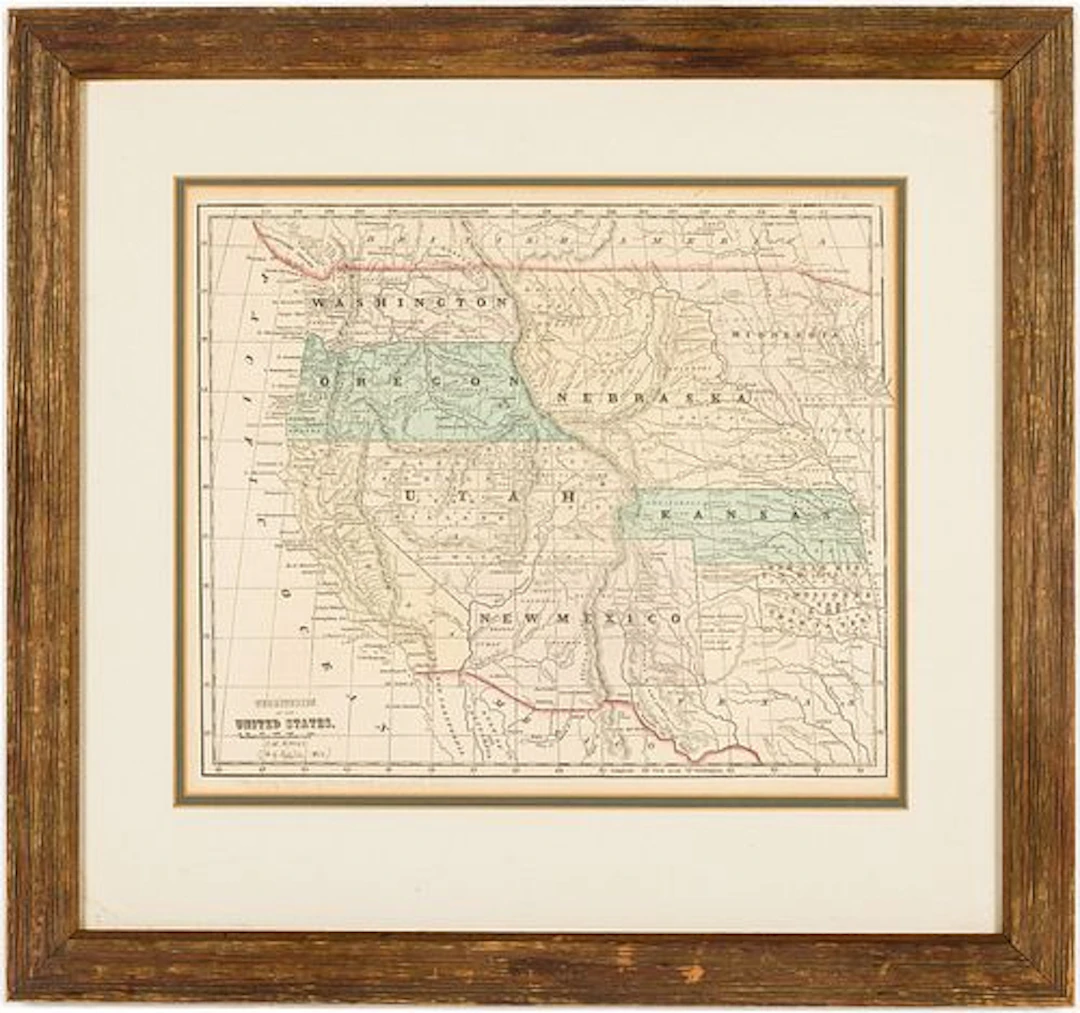 Sidney Morse, Territories of the United States, 1856
