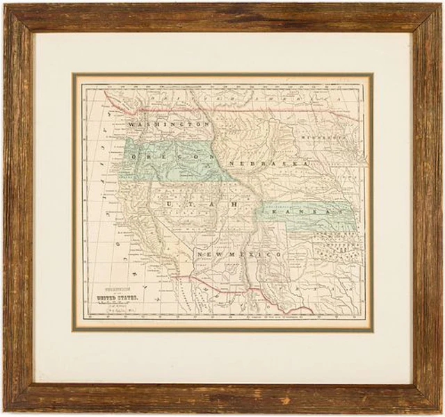 Sidney Morse, Territories of the United States, 1856
