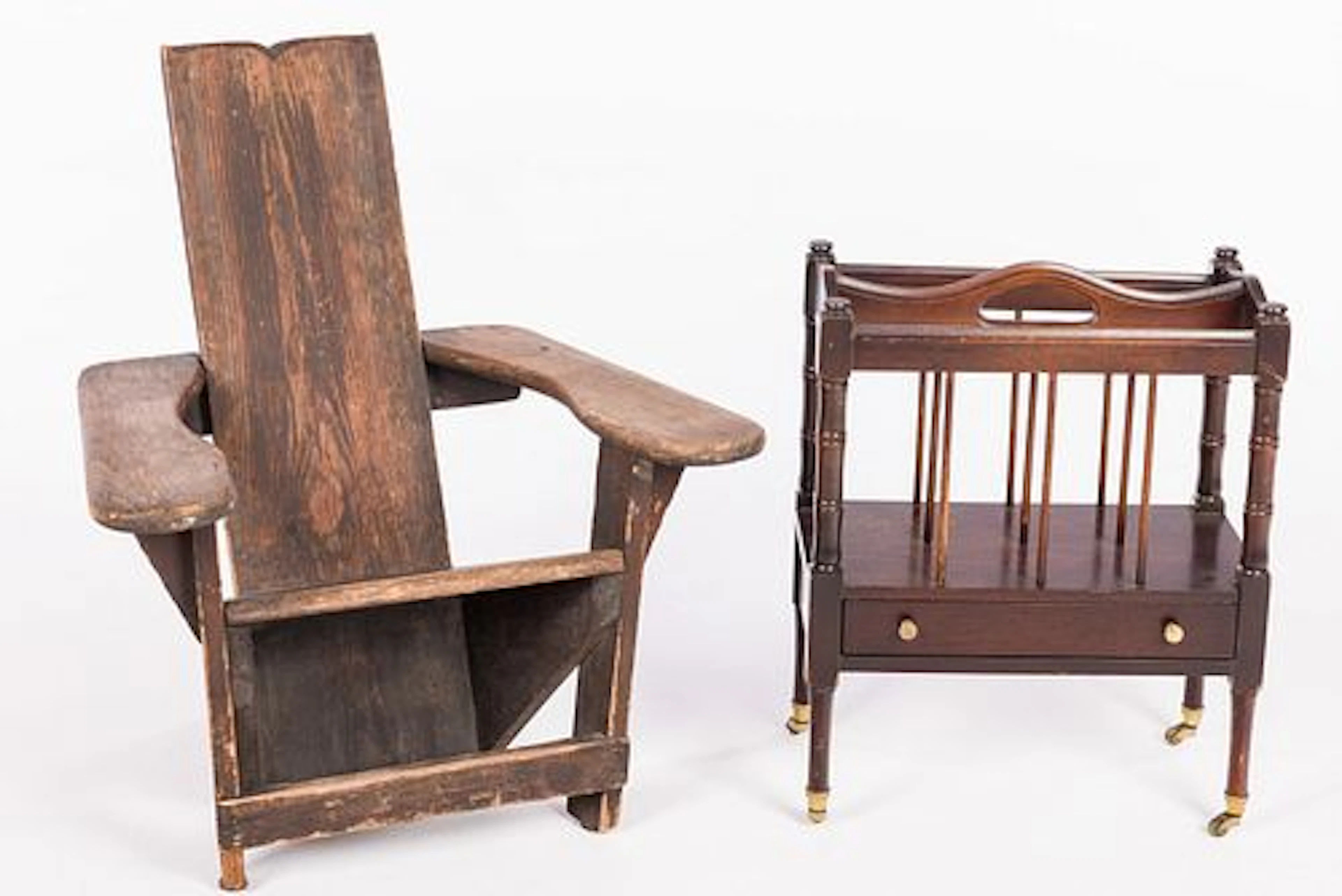 Child's Adirondack Chair & Reproduction Canterbury