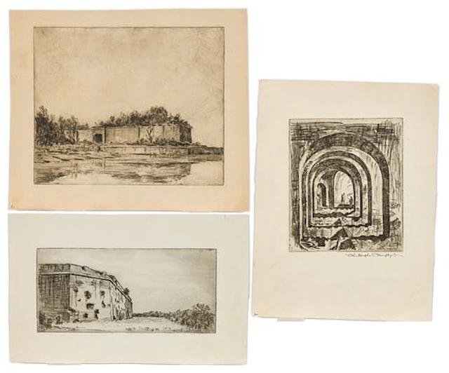 Christopher Murphy Jr. (1902-1973), 3 Fort Etchings