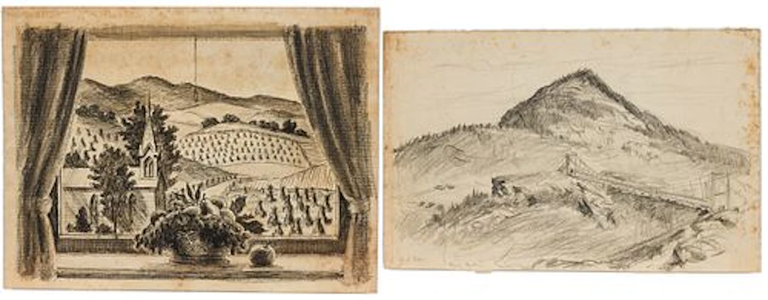 Christopher Murphy Jr. (Sav 1902-1973) 2 NC Sketches
