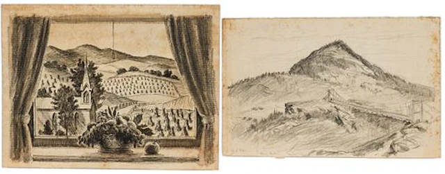 Christopher Murphy Jr. (Sav 1902-1973) 2 NC Sketches