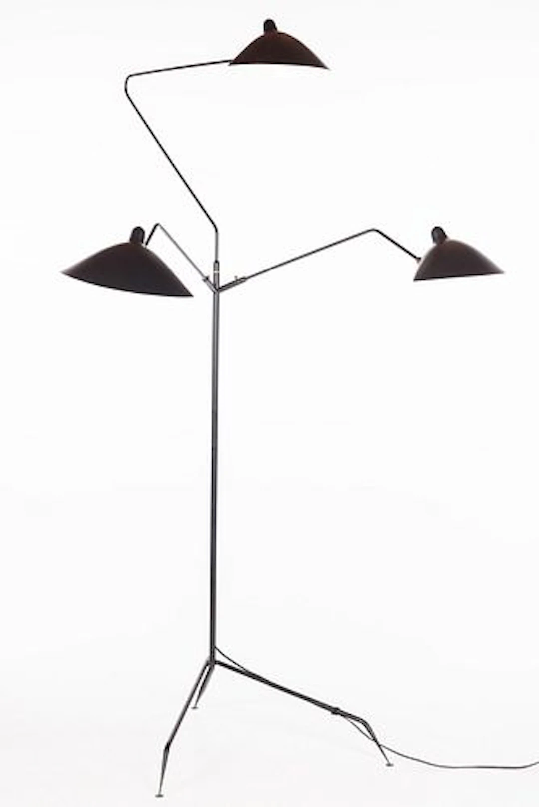 Serge Mouille (1922-1988) Three Light Floor Lamp