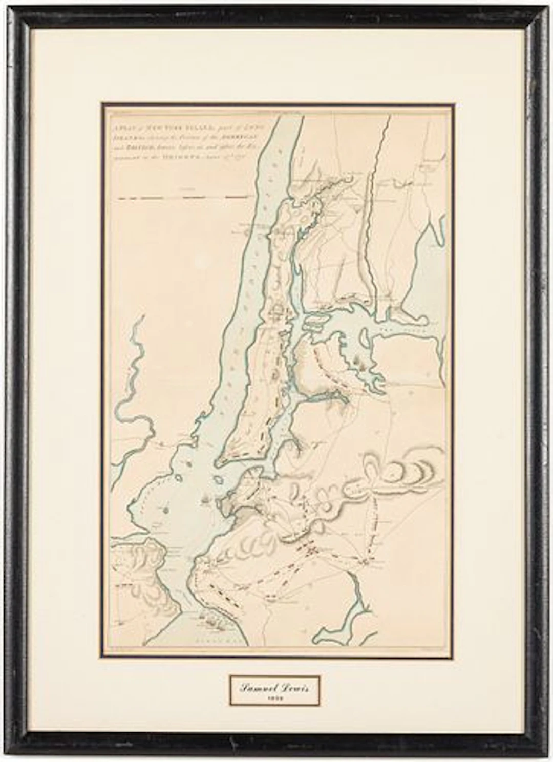 Samuel Lewis (1754 - 1822), Map of New York, 1806