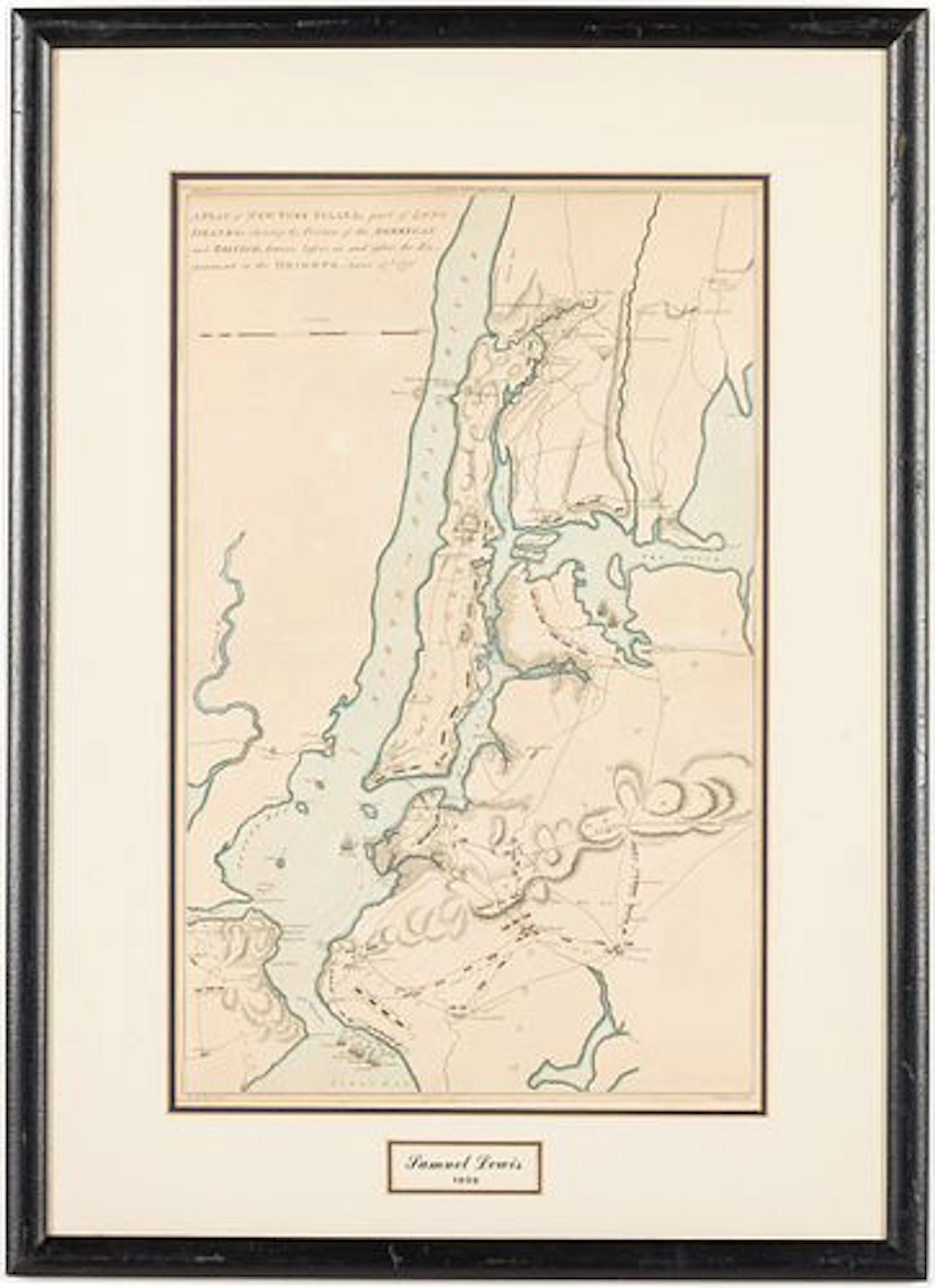Samuel Lewis (1754 - 1822), Map of New York, 1806