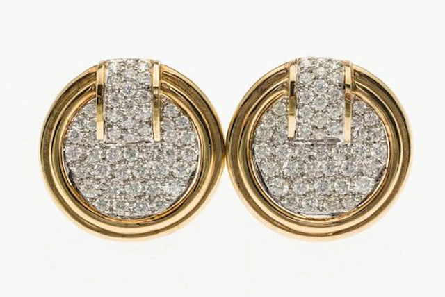 Goldplate and CZ Earrings