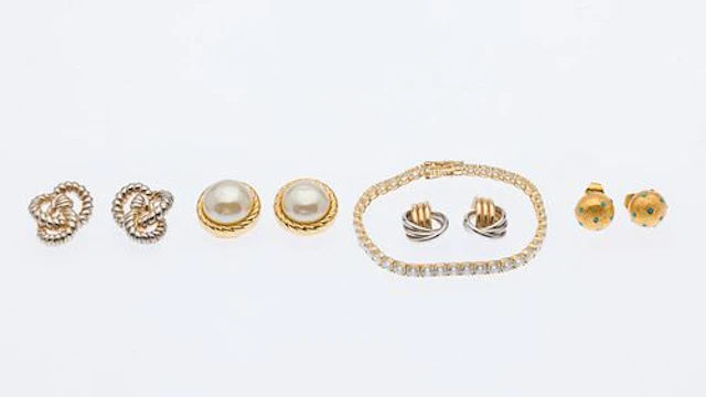 14K Gold, Sterling and Gold-Tone Jewelry, 5 pcs.