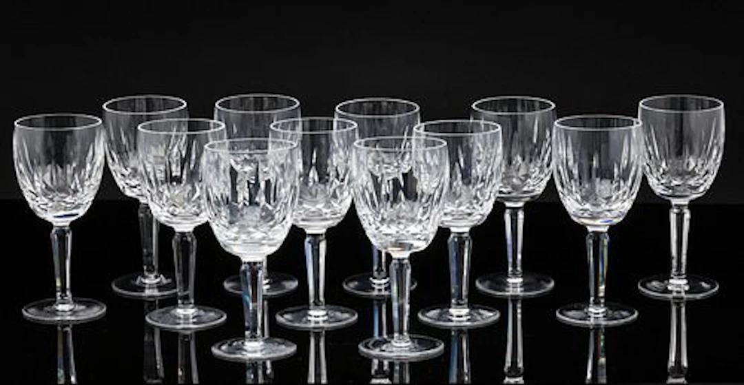 12 Waterford Crystal Water Goblets