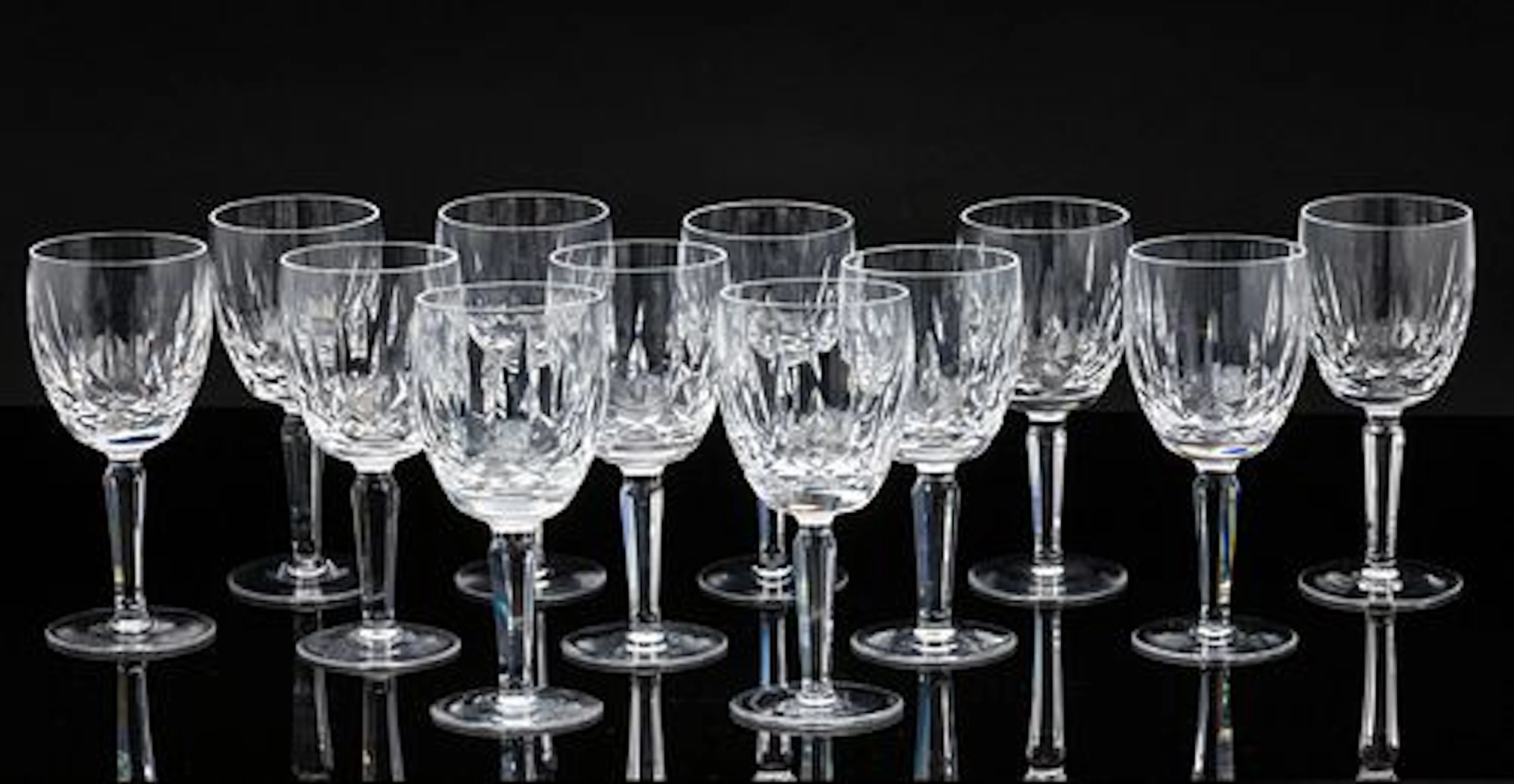 12 Waterford Crystal Water Goblets