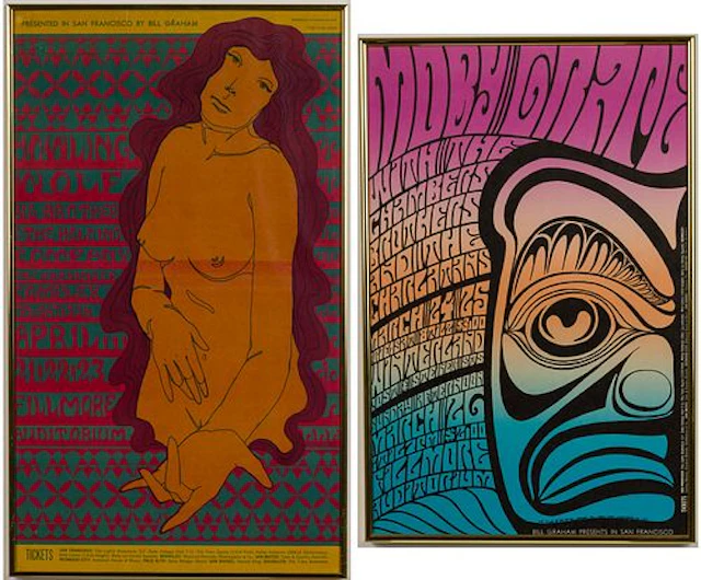 Two Wes Wilson Concert Posters, 1967
