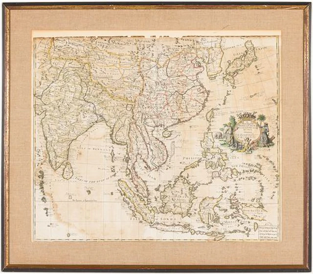 John Senex (1678-1740), A New Map of India & China