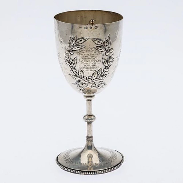 English Crystal Palace Sterling Silver Trophy, 1894