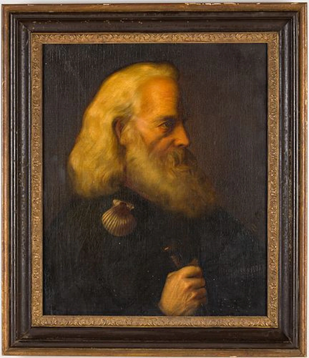 Illegibly Signed, Ship Captain Portrait, O/C