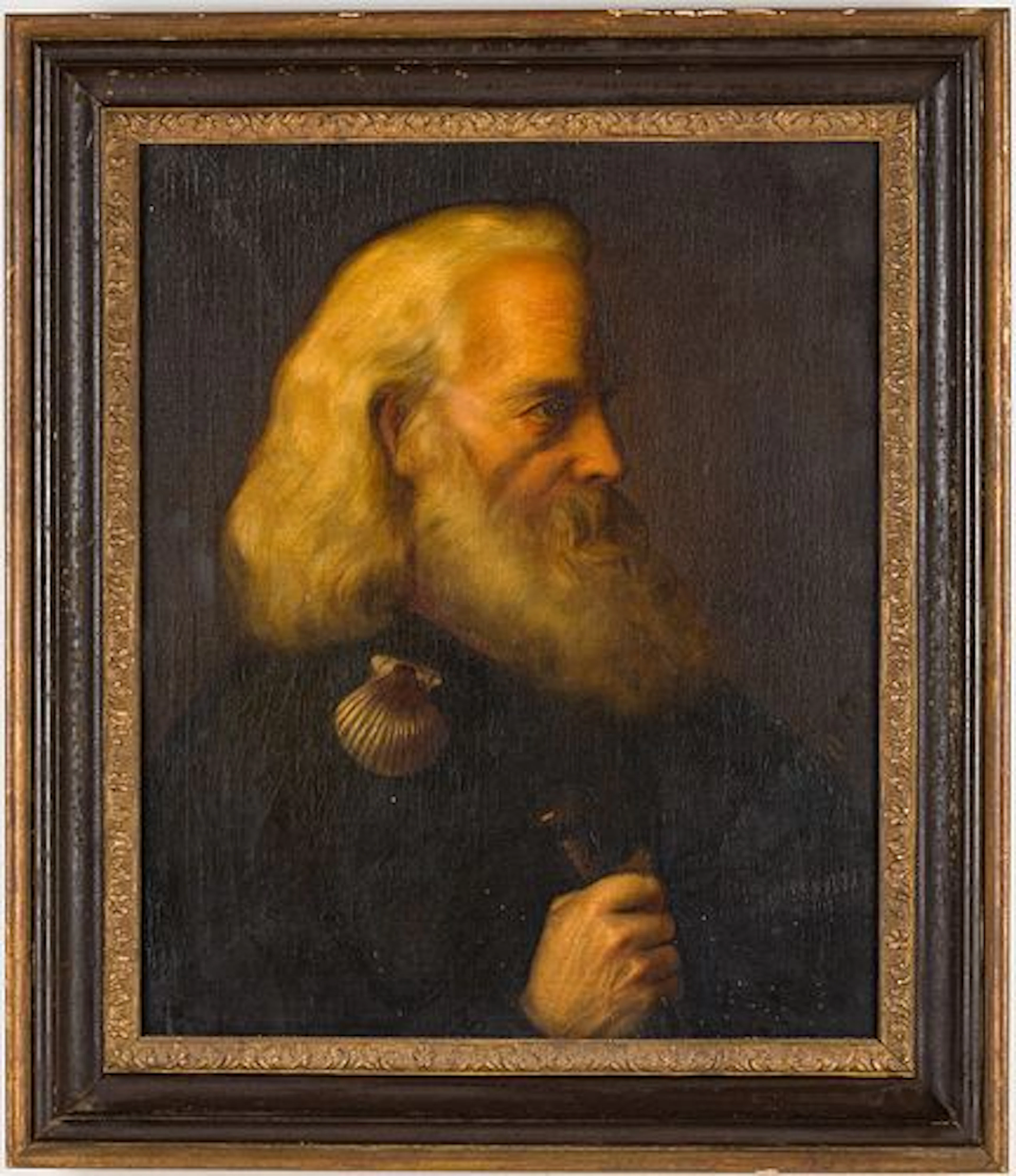 Illegibly Signed, Ship Captain Portrait, O/C