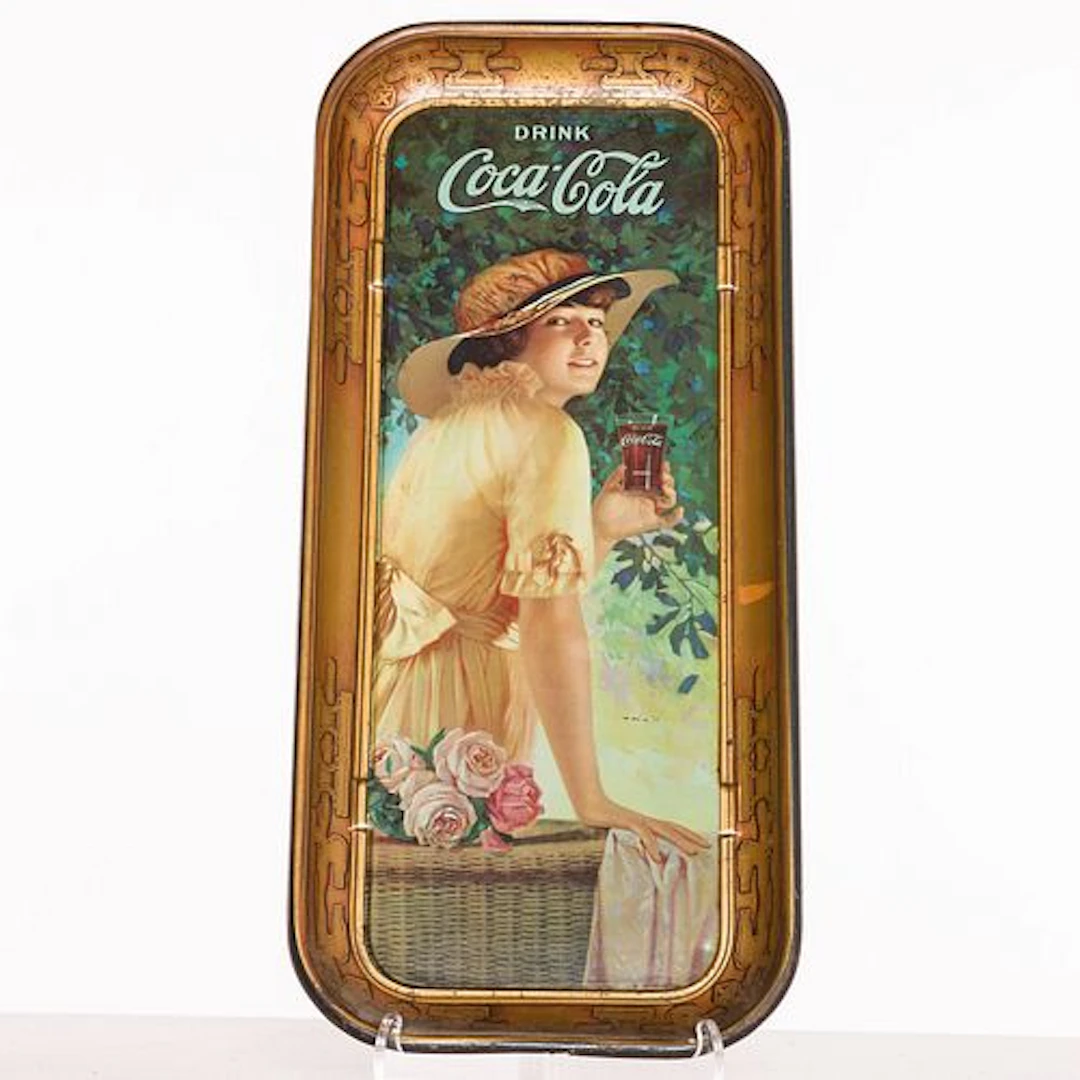 Vintage Coca-Cola Advertising Tray, 1916