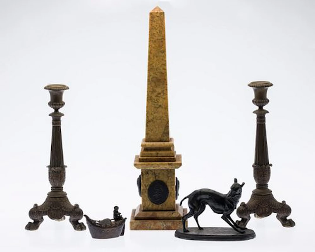 Group of Metal and Stone Grand Tour Articles