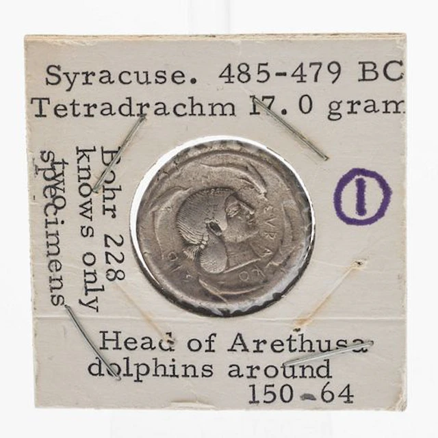 Ancient Greek Coin, Sicily, Syracuse, c. 485-479 BC