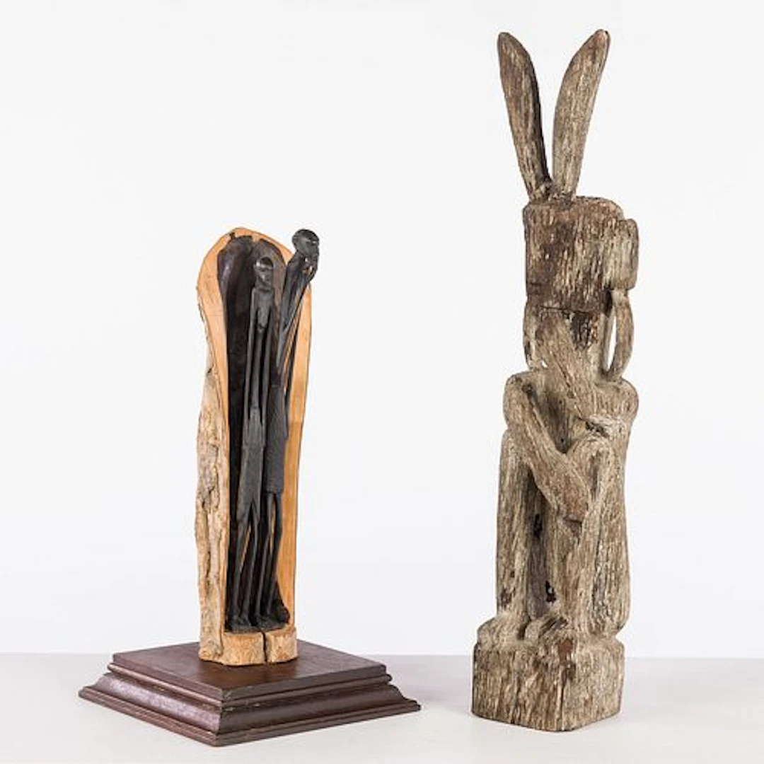 Two African Carved Wood Sculptures