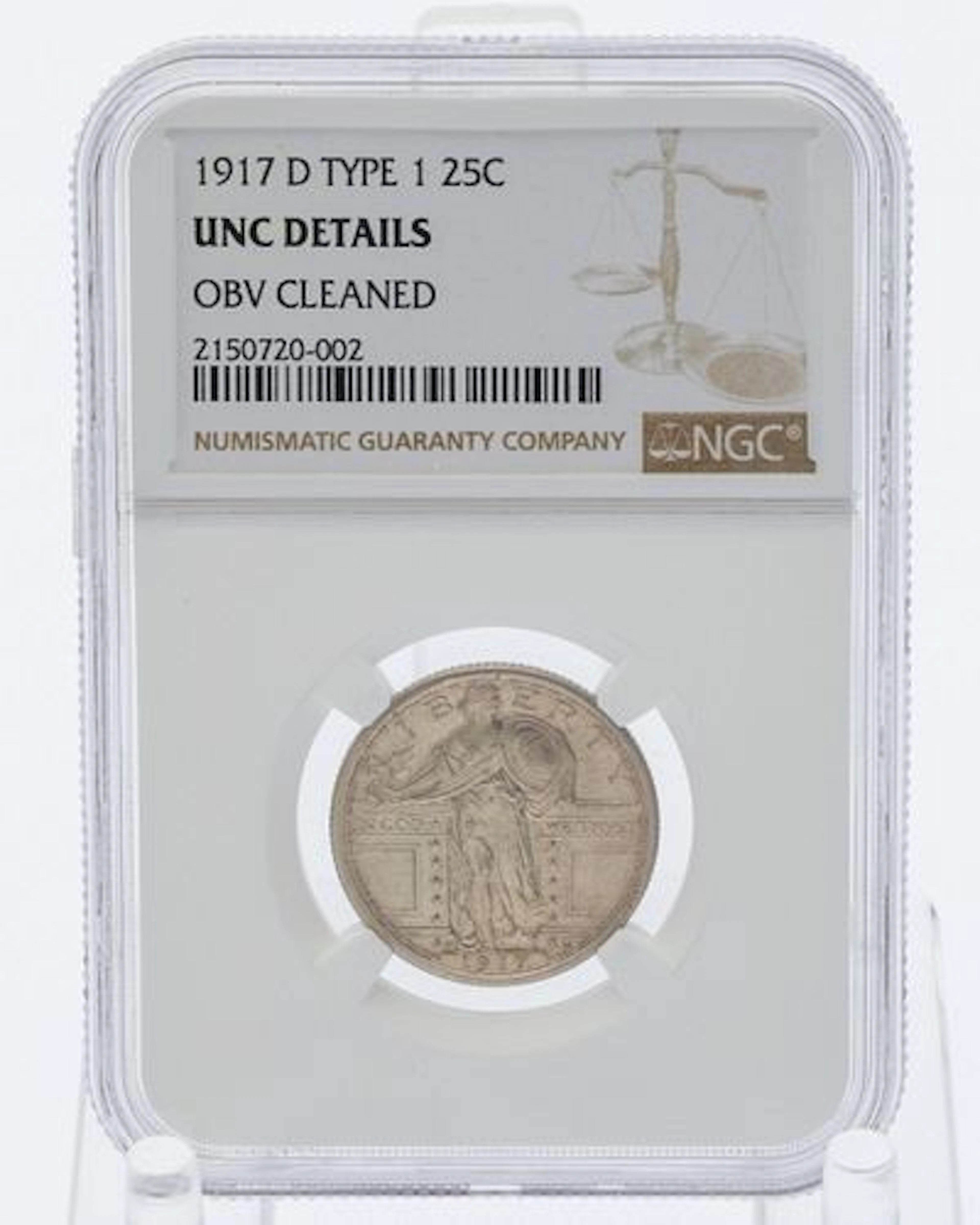 1917 Standing Liberty Quarter 25C Type 1 NGC