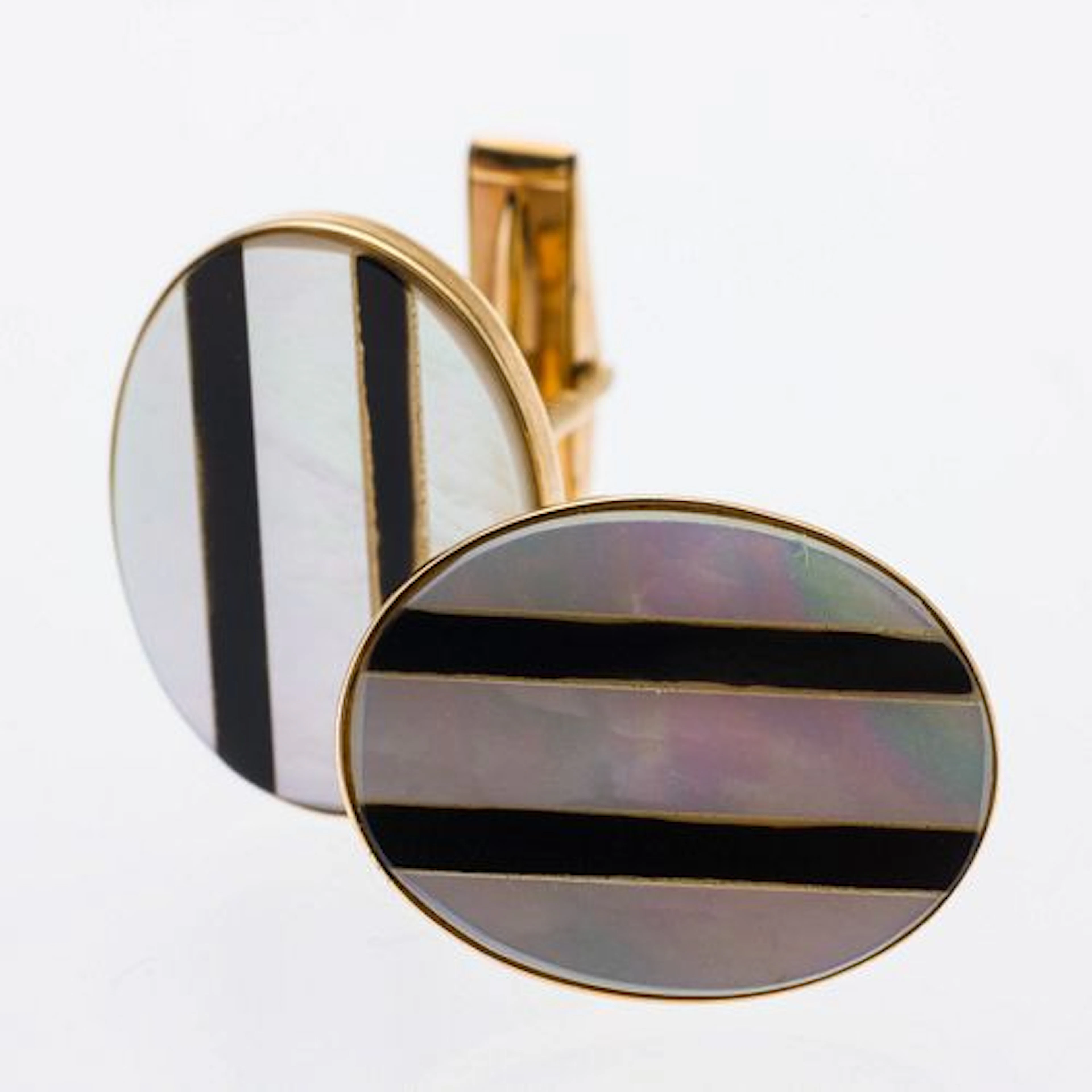 14K and Mother-of-Pearl Cufflinks