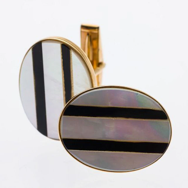 14K and Mother-of-Pearl Cufflinks