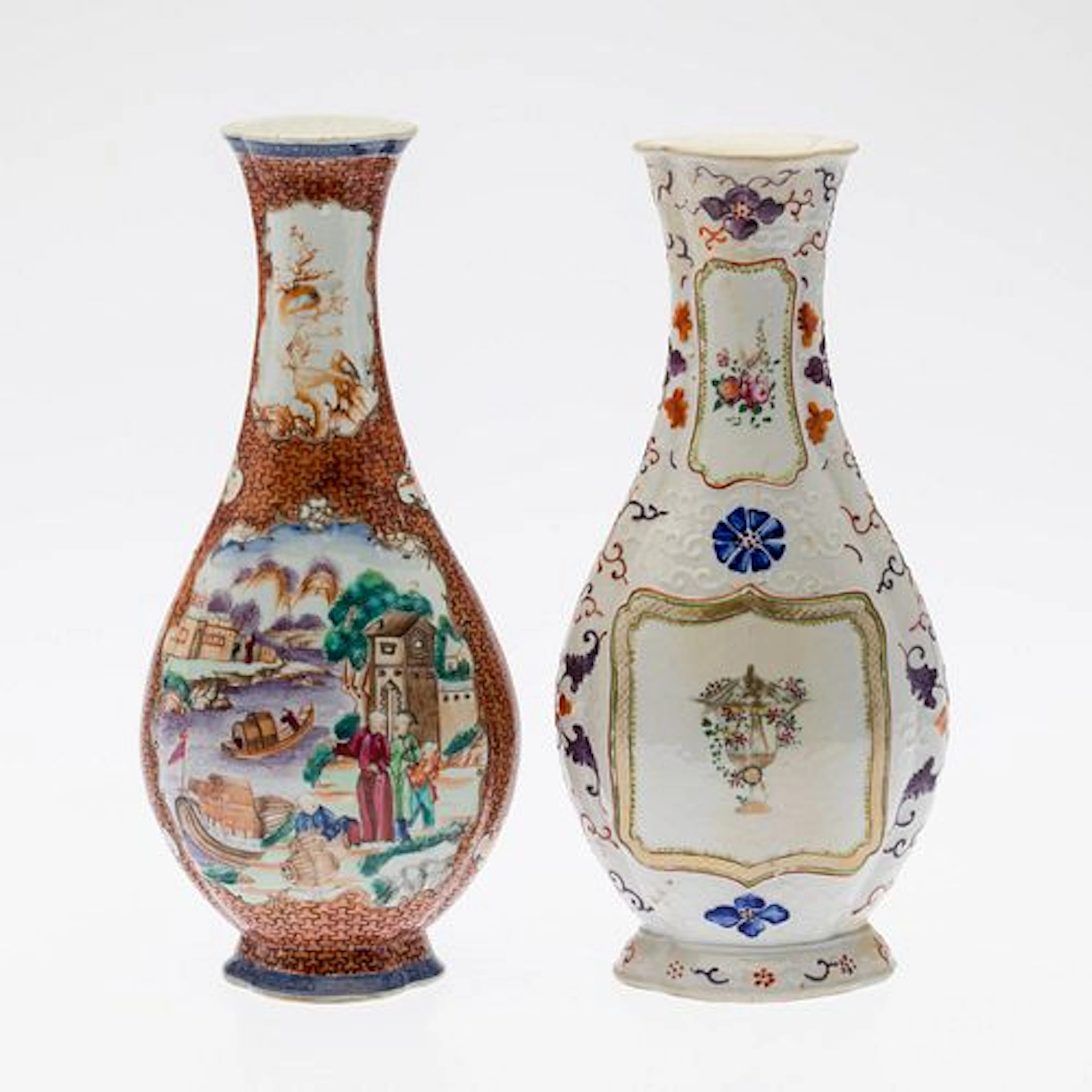 2 Chinese Export Vases, 18th Century